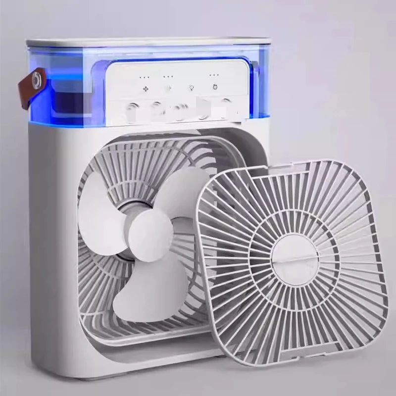 Umidificador, Refrigerador de Ar  e Ventilador Portátil com reservatório de água ( 3 em 1)