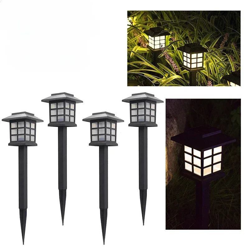 New 2/1PCS/Set Outdoor LED lighting solar courtyard lights palace lights plug-in lawn mini solar lights waterproof lawn lamp